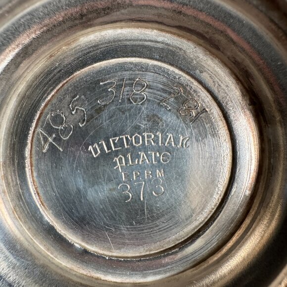 Vintage Victorian Silver Plate E.P.B.M. Sugar and Creamer Set - Picture 10 of 10